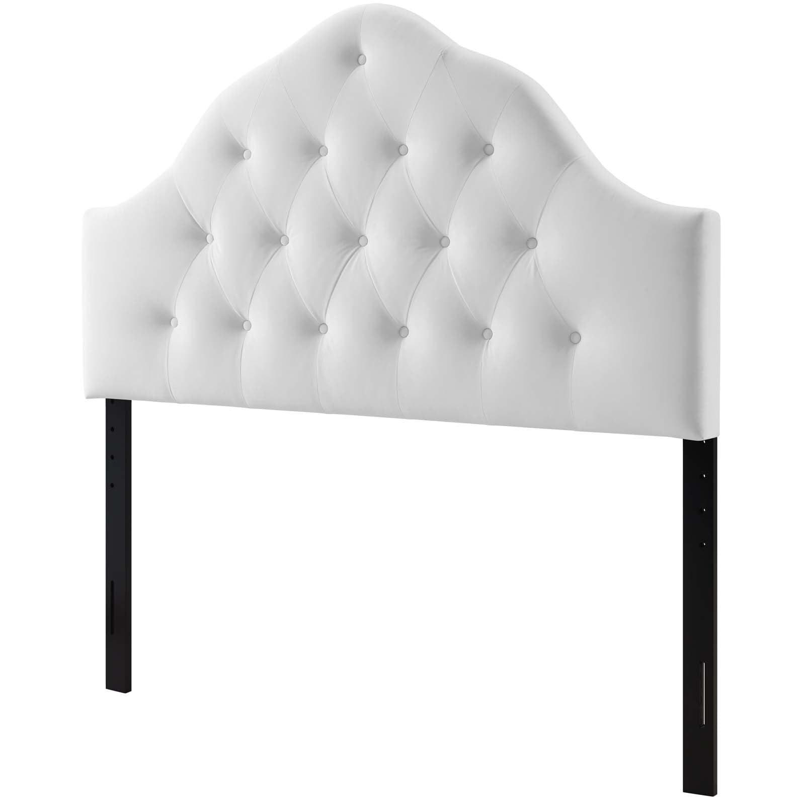 Contemporary Modern Urban Designer Bedroom Queen Size Tufted Headboard ...