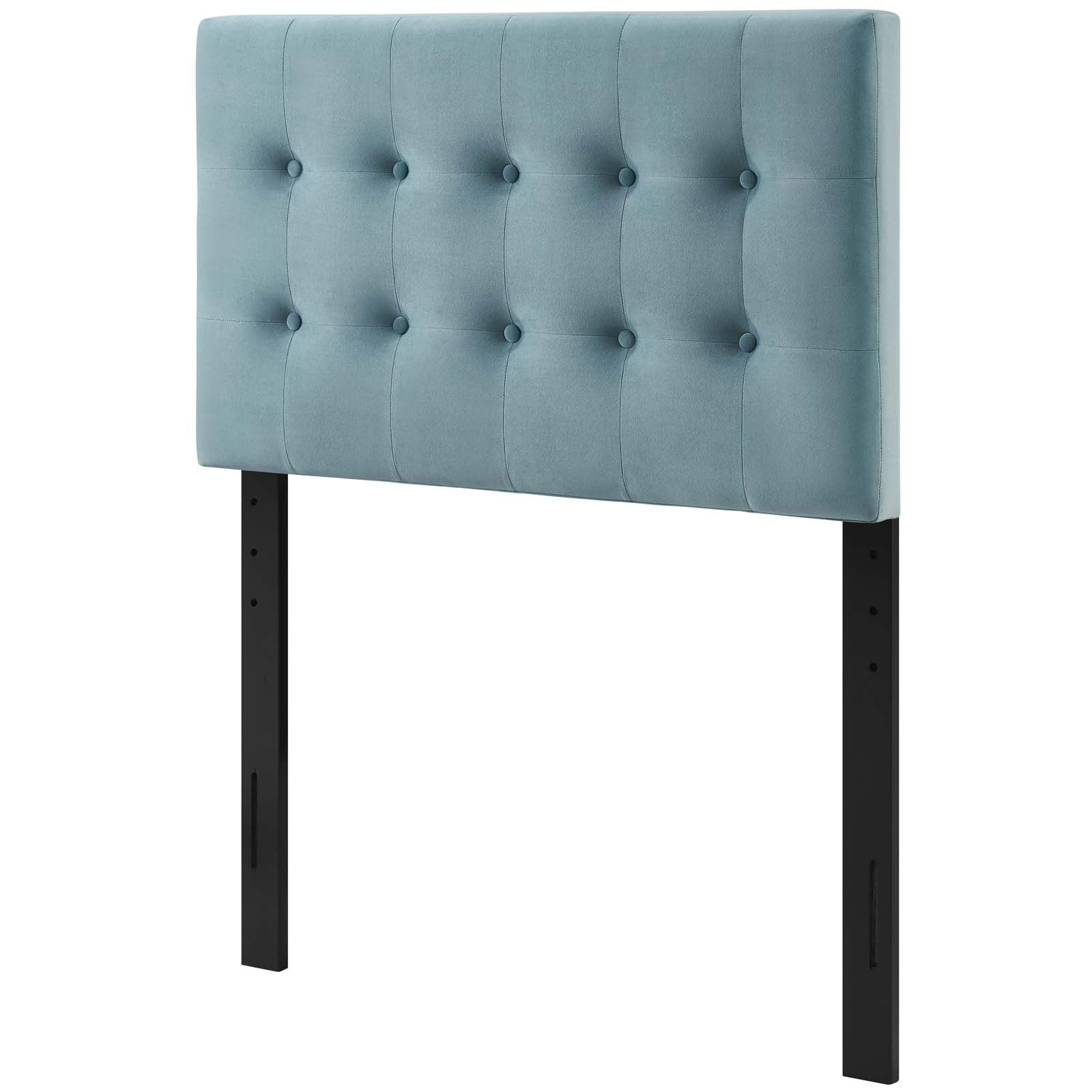 Contemporary Modern Urban Designer Bedroom Twin Size Tufted Headboard ...