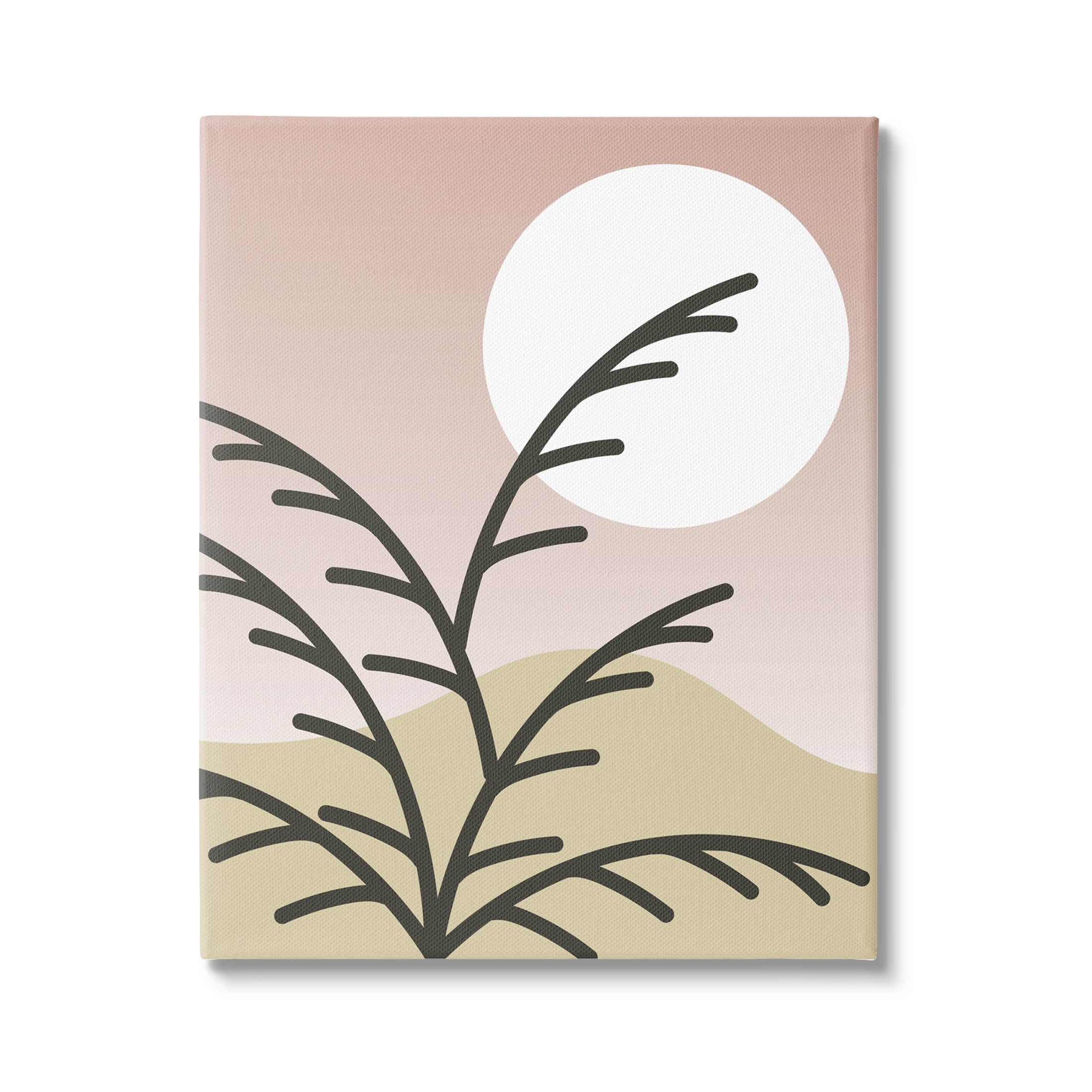 Contemporary Mountain Branches Botanical & Floral Graphic Art Gallery Wrapped Canvas Print Wall Art