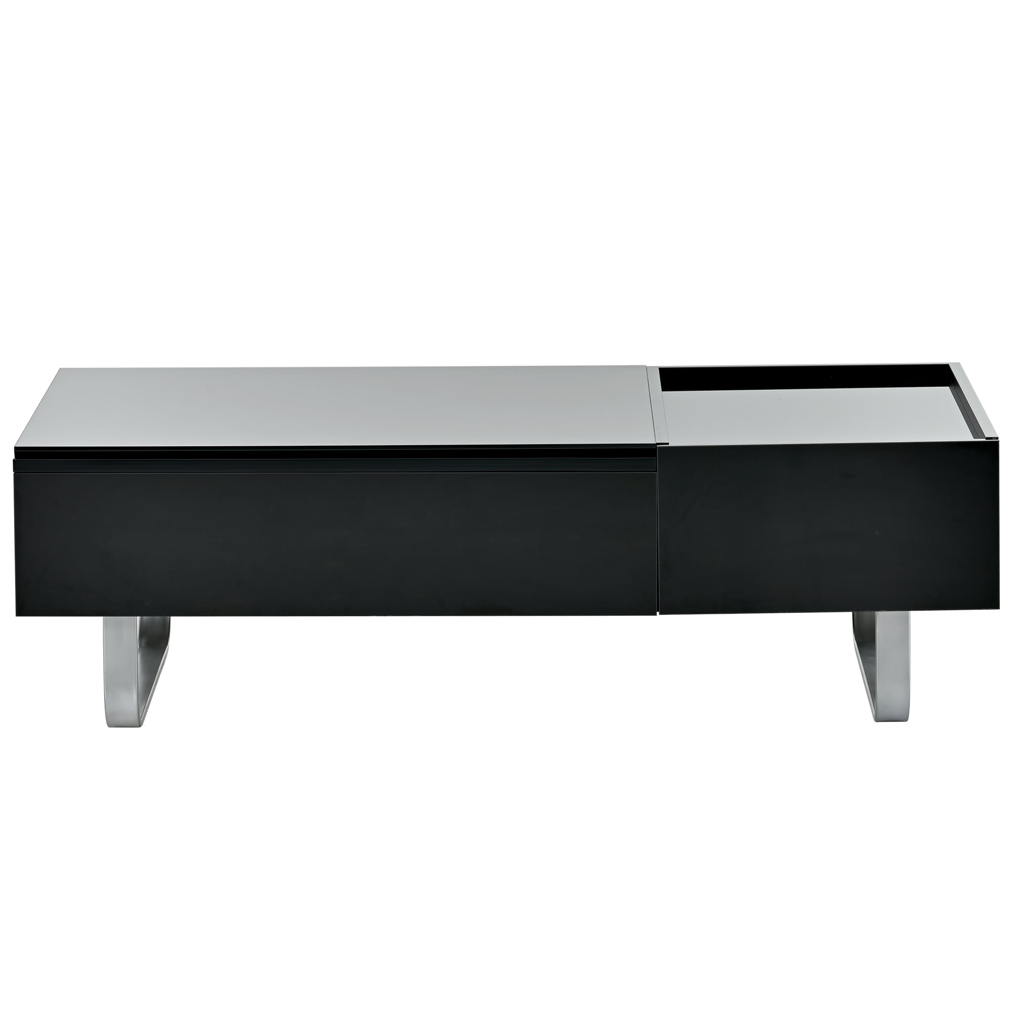 Contemporary MultiFunctional Coffee Table with Lift Top, HighGloss