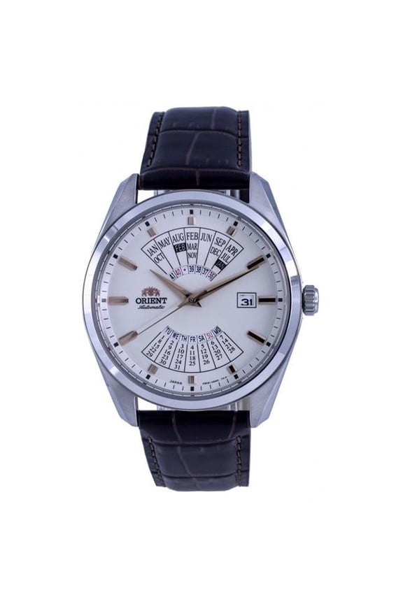 Contemporary Multi Year Calendar Mechanical Mens Watch, Blue