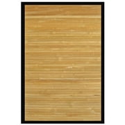 Anji Mountain Contemporary Bamboo Rug-Color:Natural,Size:6'W x 9'L
