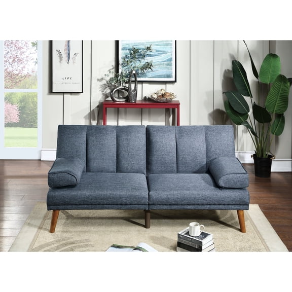 Contemporary Navy Couch with 4 - Seat Capacity / Great for Socializing