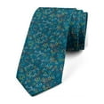 thumbnail image 1 of Contemporary Necktie, Triangles in Many Colors, Dress Tie, 3.7", Dark Teal and Multicolor, by Ambesonne, 1 of 3