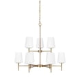 thumbnail image 1 of Contemporary Nine Light Chandelier-Satin Brass Finish-Incandescent Lamping Type Bailey Street Home 73-Bel-1636528, 1 of 6