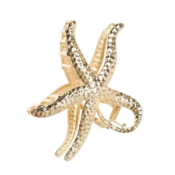 Contemporary Ocean Star Hair Claw Clip Metal Clasp For Low Buns Updos