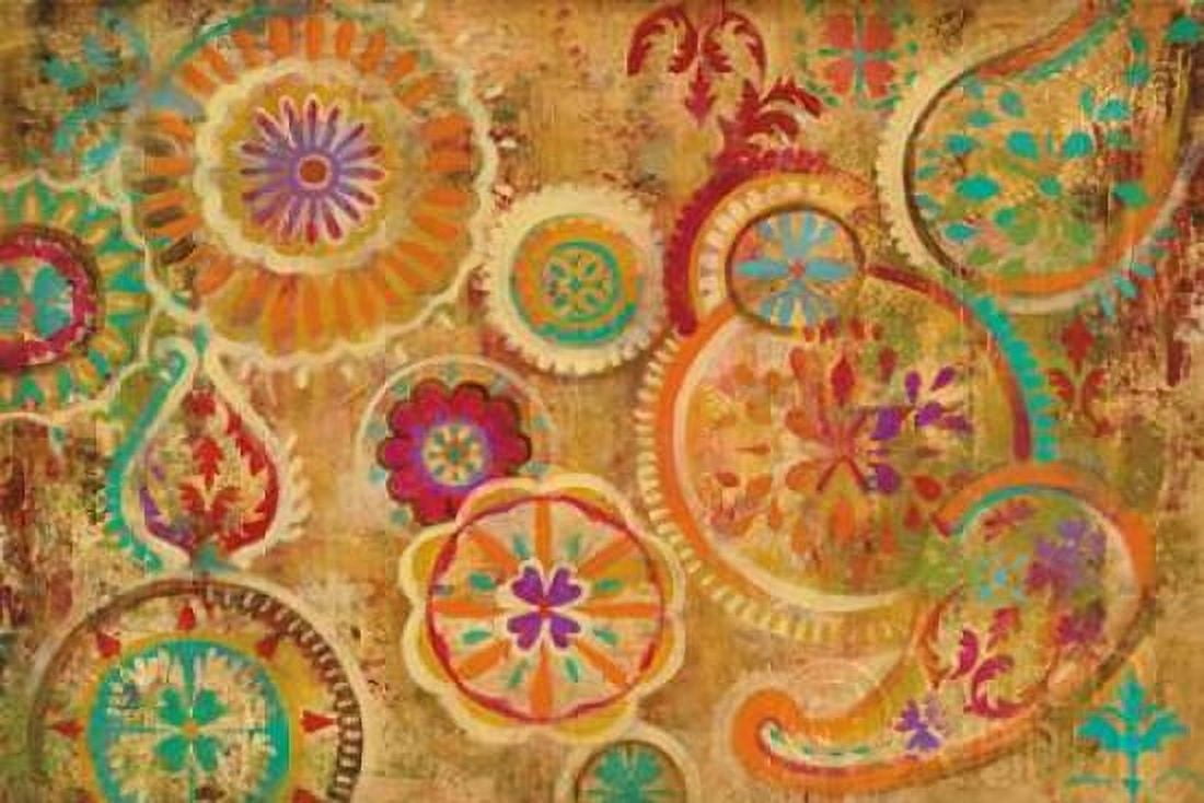 Contemporary Paisley Canvas Art - Silvia Vassileva (24 x 36)