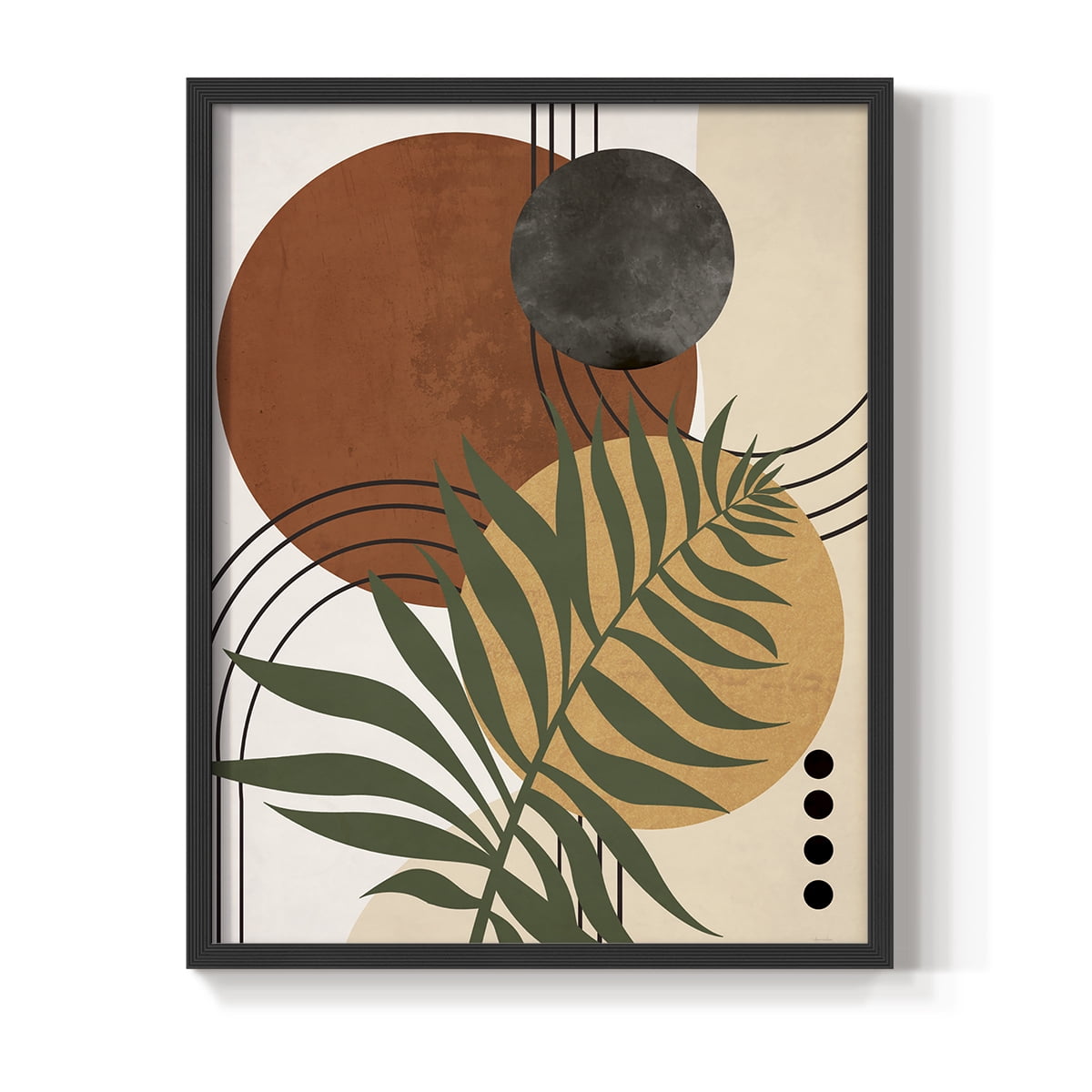 Contemporary Palm I in Paper Solid Wood 22 x 28 Framed Print