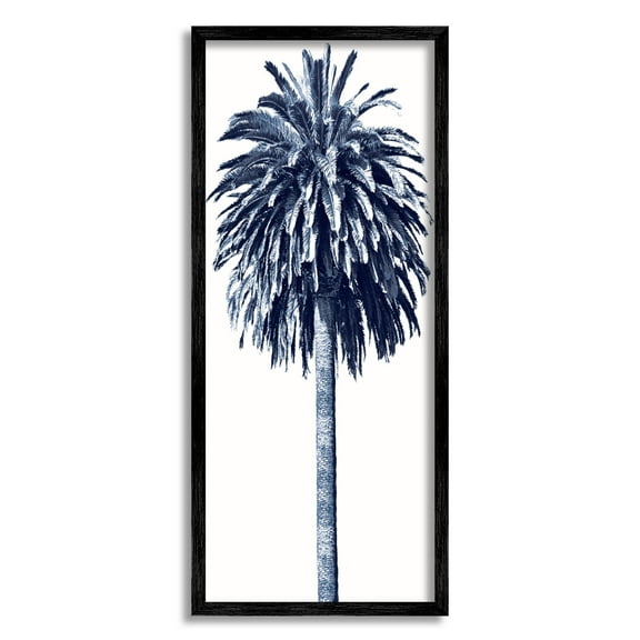 Contemporary Palm Tree View Botanical & Floral Graphic Art Black Framed Art Print Wall Art