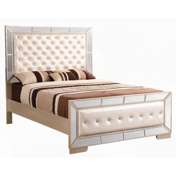 Modern Pearl Full Bed - Elevates Bedroom Style with Solid Build & Elegant Finish