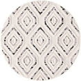 thumbnail image 1 of Contemporary Prudence Collection Area Rug Black-White - 4' Round, 1 of 5