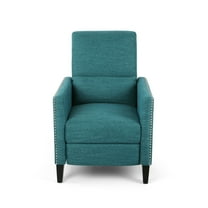 ​​Contemporary Push-Back Recliner with Nailhead Accents​