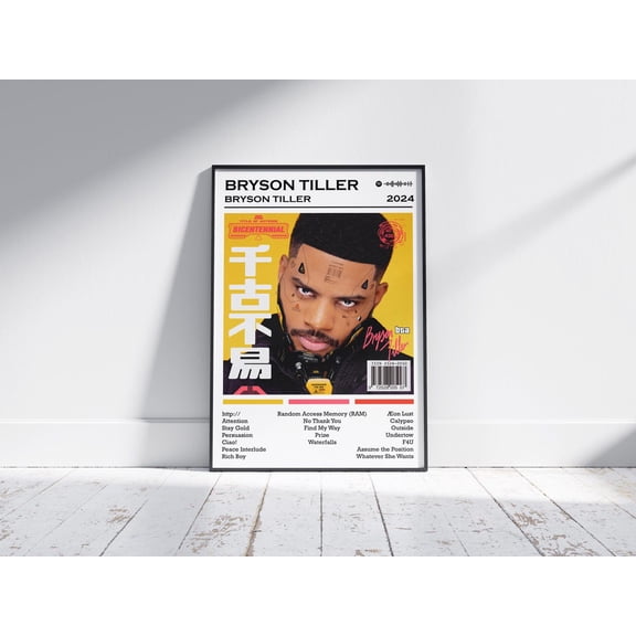Contemporary R and B Solo Artist Studio Portrait Wall Art Variant, Unframed Poster
