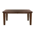 thumbnail image 1 of Contemporary Rectangular Dark Oak Finish Dining Table With Self Leaf, Holds 6 Seats Extension Leaf For 6 Room, 1 of 4