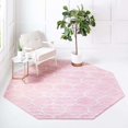 thumbnail image 1 of Contemporary Rosilan Collection Area Rug 5'x5' Octagon - Pink, 1 of 5