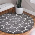 thumbnail image 1 of Contemporary Rosilan Collection Area Rug 8' Round - Dark Gray, 1 of 5