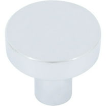 Contemporary Round Cabinet Knob, 1 Inch, Zinc Base Material, Polished Chrome by Stone Harbor Hardware
