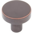 thumbnail image 1 of Contemporary Round Cabinet Knob, 1 Inch, Zinc Base Material, Vintage Bronze by Stone Harbor Hardware, 1 of 3