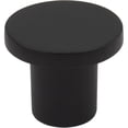 thumbnail image 1 of Contemporary Round Cabinet Knob, 15/16 Inches, Zinc Base Material, Matte Black by Stone Harbor Hardware, 1 of 1