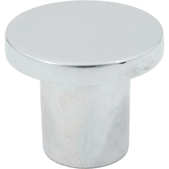 Contemporary Round Cabinet Knob, 15/16 Inches, Zinc Base Material, Polished Chrome by Stone Harbor Hardware