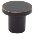 thumbnail image 1 of Contemporary Round Cabinet Knob, 15/16 Inches, Zinc Base Material, Vintage Bronze by Stone Harbor Hardware, 1 of 2
