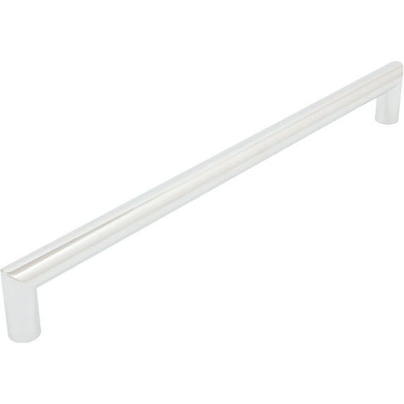 Contemporary Round Cabinet Pull, 224 Millimeters, Zinc Base Material, Polished Chrome by Stone Harbor Hardware