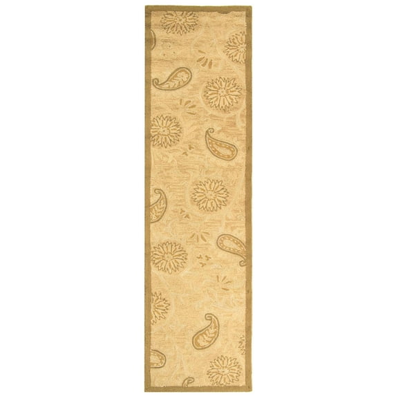 Contemporary Rug - Berkley Wool Pile -Light Brown-Color:Light Brown,Design:Contemporary,Shape:Runner,Size:10'LX2'6"W