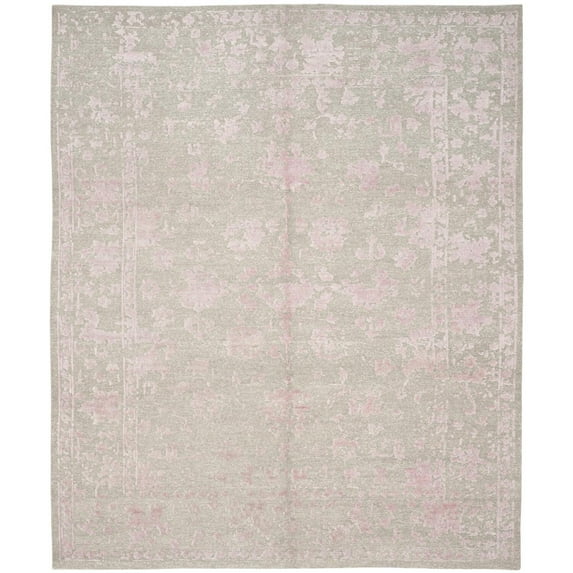 Contemporary Rug - Centennial Wool/Viscose -Silver/Rose-Color:Silver/Rose,Design:Contemporary,Shape:Rectangle,Size:10'L x 8'W