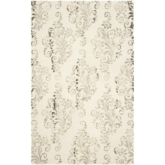 Contemporary Rug - Dip Dye -Ivory/Taupe-Color:Ivory/Taupe,Design:Contemporary,Shape:Rectangle,Size:8'L x 5'W