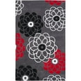 thumbnail image 1 of Contemporary Rug - Modern Art Polyester -Dark Grey/Multi-Color:Dark Grey/Multi,Design:Contemporary,Shape:Medium Rectangle,Size:5' x 8', 1 of 2