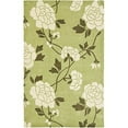 thumbnail image 1 of Contemporary Rug - Modern Art Polyester -Green/Ivory-Color:Green/Ivory,Design:Contemporary,Shape:Small Rectangle,Size:6'L x 4'W, 1 of 2