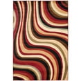 thumbnail image 1 of Contemporary Rug - Porcello Polypropelene Pile -Red/Multi Style-C-Color:Red/Multi,Design:Contemporary,Shape:Medium Rectangle,Size:9' 6''L x 6' 7''W, 1 of 3