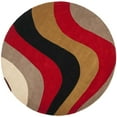 thumbnail image 1 of Contemporary Rug - Rodeo Drive -Red/Multi-Color:Red/Multi,Design:Contemporary,Shape:Round,Size:5'9"L x 5'9" W, 1 of 3