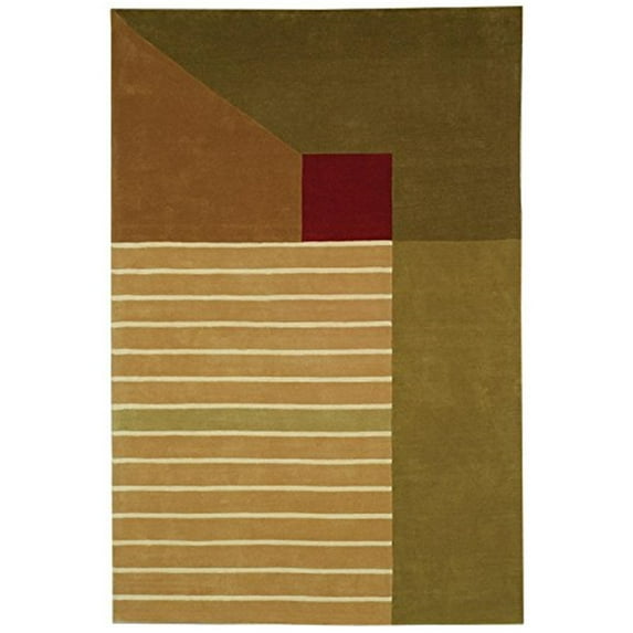 Contemporary Rug - Rodeo Drive Wool Pile -Assorted Style-B-Color:Assorted,Design:Contemporary,Shape:Accent,Size:3'L x 2'W