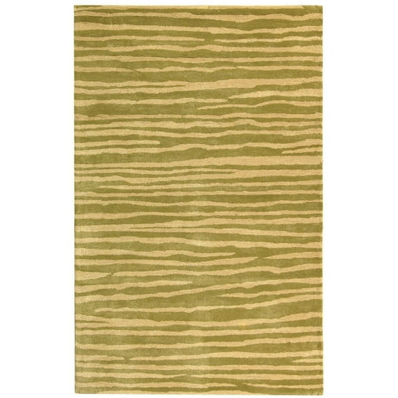 Contemporary Rug - Soho -Green/Ivory-Color:Green/Ivory,Design:Contemporary,Shape:Rectangle,Size:8'L x 5' W