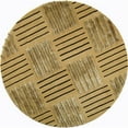 thumbnail image 1 of Contemporary Rug - Soho Wool/Viscose -Gold-Color:Gold,Design:Contemporary,Shape:Round,Size:6'L x 6' W, 1 of 3