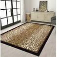 thumbnail image 1 of Contemporary Rugs For Living Room 8x10 Brown Animal Print Tiger Leopard Cheetah, 1 of 7
