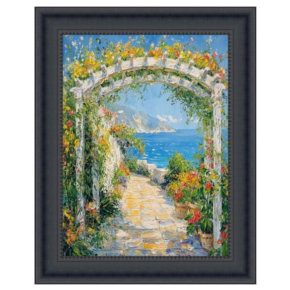 Contemporary Scoop Black Picture Frame 30x30 frame