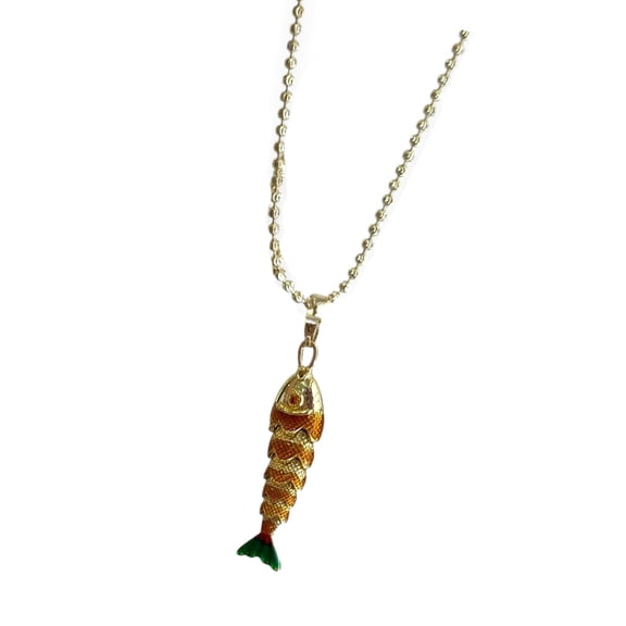 Contemporary Sea Fish Necklace Pendant Neck Jewelry for Sensitive Skin Comfortable Copper Design Neckchain
