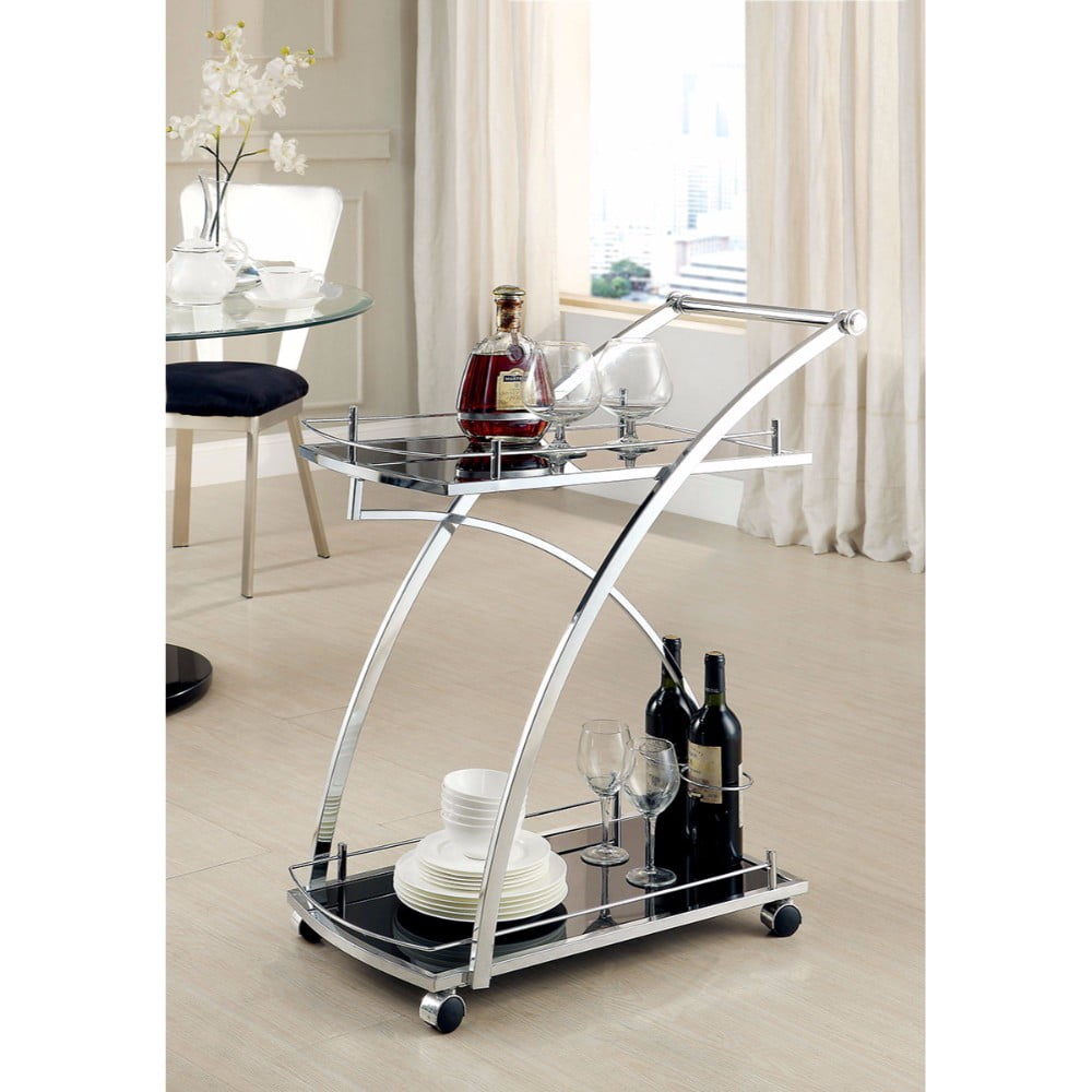 Serra Contemporary Serving Cart - Walmart.com