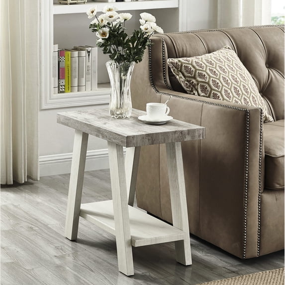 Contemporary Side Table with Shelf / In Entryway / Rectangular Top Shape
