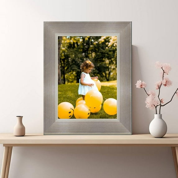 Contemporary Silver Wide Picture Frame Modern Framing