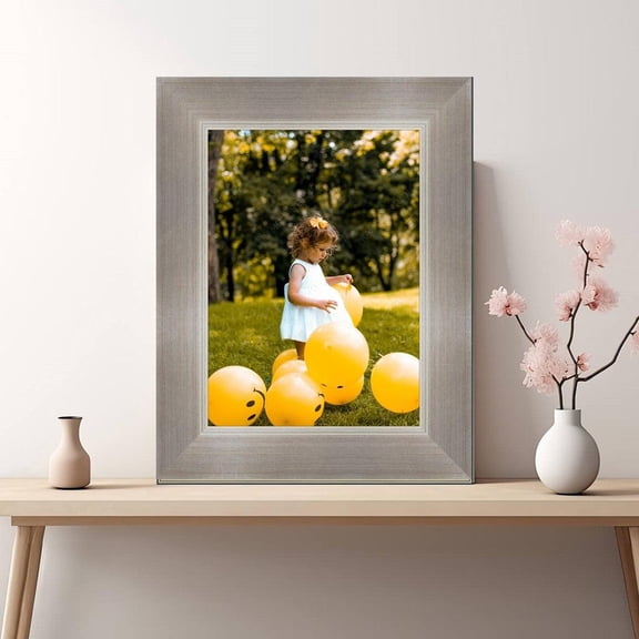 Contemporary Silver Wide Picture Frame Modern Framing