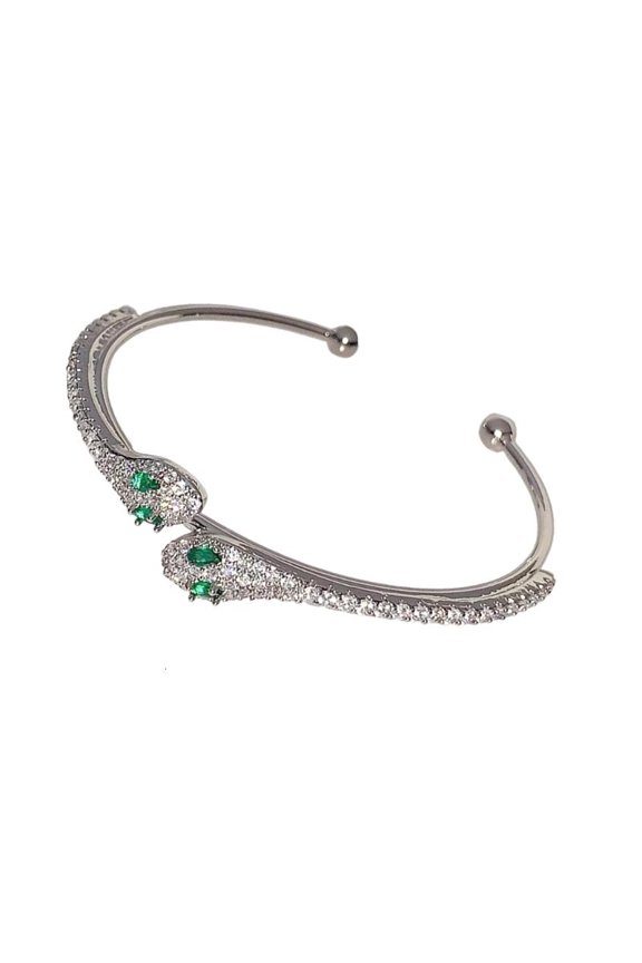 Contemporary Snake Design Stretch Bracelet Comfortable Everyday Accessory