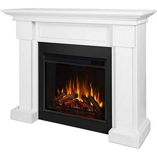 Modern Ember Lenwood Traditional Wood Fireplace Mantel Surround Kit,  Unfinished, 56 Inch Opening | Classic Design, Tiered Picture Frame Molding
