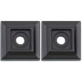 thumbnail image 1 of Contemporary Square Backplate, 7/8" x 7/8", 2-Pack, Matte Black by Stone Harbor Hardware, 1 of 1