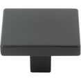 thumbnail image 1 of Contemporary Square Cabinet Knob, 1-1/2 Inches, Zinc Base Material, Matte Black by Stone Harbor Hardware, 1 of 4
