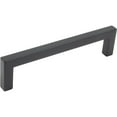 thumbnail image 1 of Contemporary Square Cabinet Pull, 128 Millimeters, Zinc Base Material, Matte Black by Stone Harbor Hardware, 1 of 2