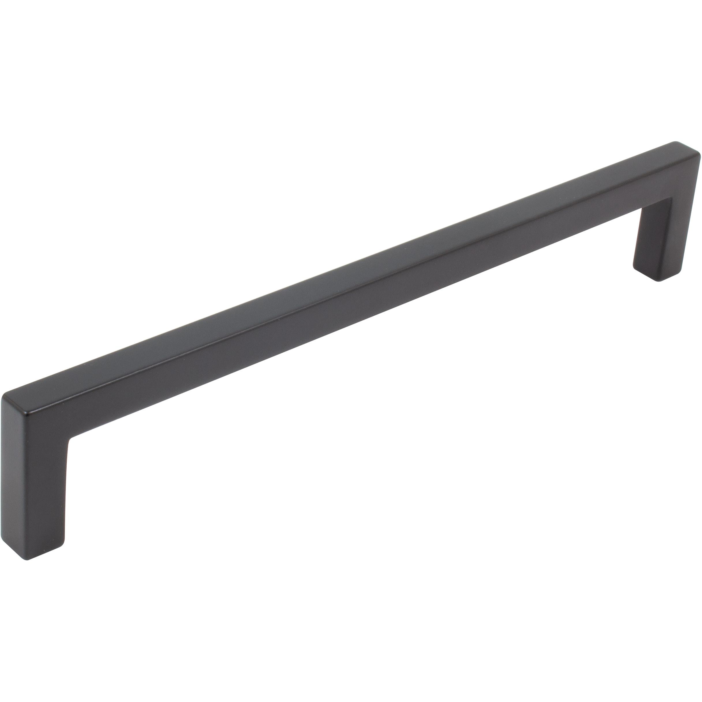 Matte Black 192mm Aluminum Cabinet Pull Bar with Mounting Hardware