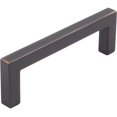thumbnail image 1 of Contemporary Square Cabinet Pull, 96 Millimeters, Zinc Base Material, Vintage Bronze by Stone Harbor Hardware, 1 of 3